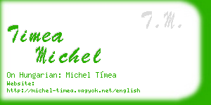 timea michel business card